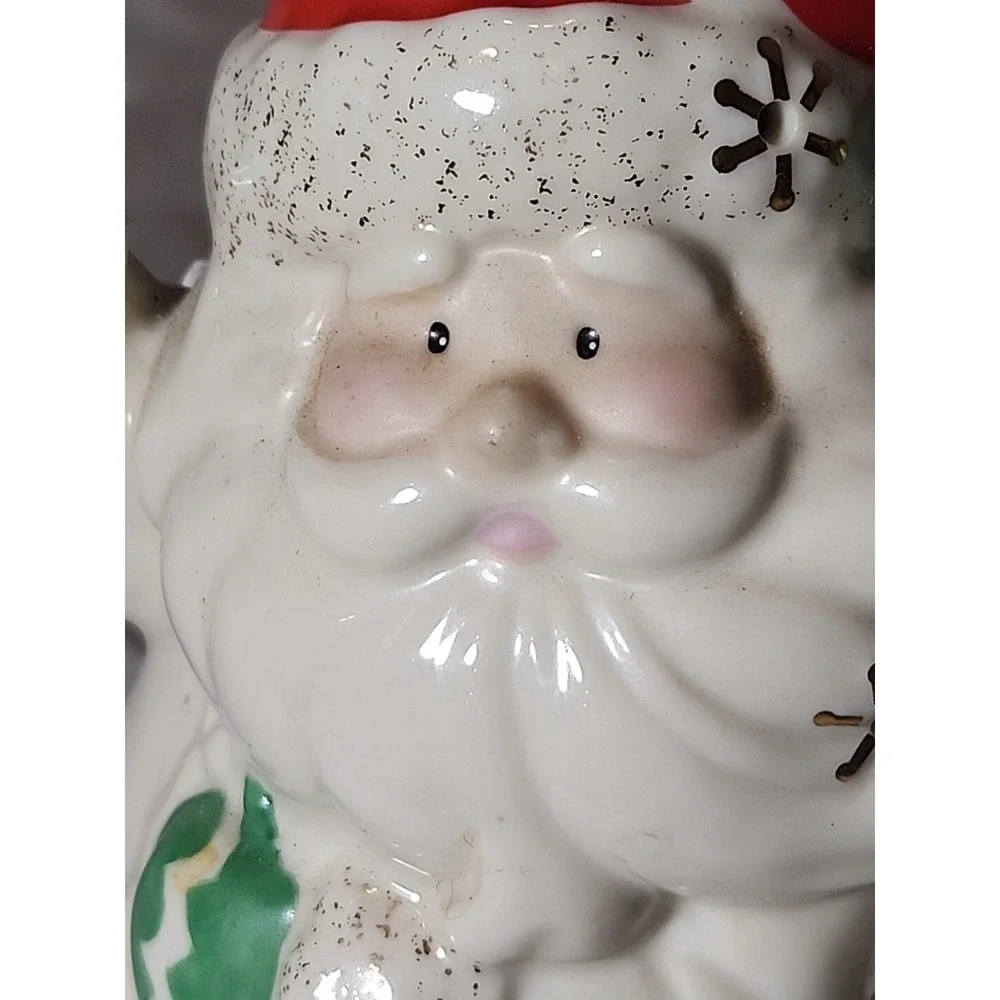 LENNOX Christmas Holiday Lighted‎ Santa Vintage Porcelain Occasions 7.5